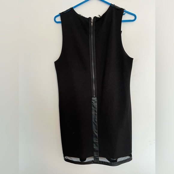 Buffalo by David Bitton Black Sleeveless Mesh Dress Size large - Picture 3 of 7